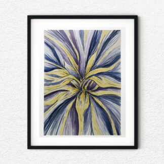 Original watercolor painting - Iris