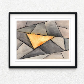 Abstract watercolor painting - The Eye